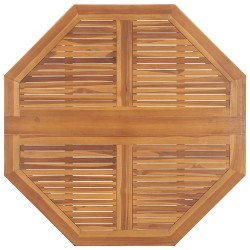 Table à dîner de jardin pliable 110x110x75 cm Teck massif 