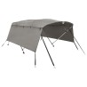 Toit bimini à 4 arceaux parois latérales 243x(170-182)x137 cm 