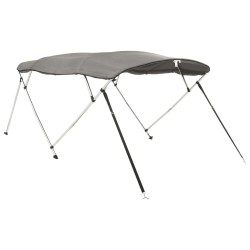 Toit bimini à 4 arceaux parois latérales 243x(170-182)x137 cm 
