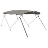 Toit bimini à 4 arceaux parois latérales 243x(170-182)x137 cm 