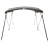 Toit bimini à 4 arceaux parois latérales 243x(170-182)x137 cm 