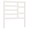 Tête de lit Blanc 81x4x104 cm Bois massif de pin 
