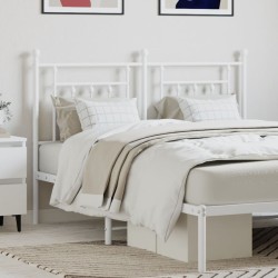 Tête de lit métal blanc 140 cm 