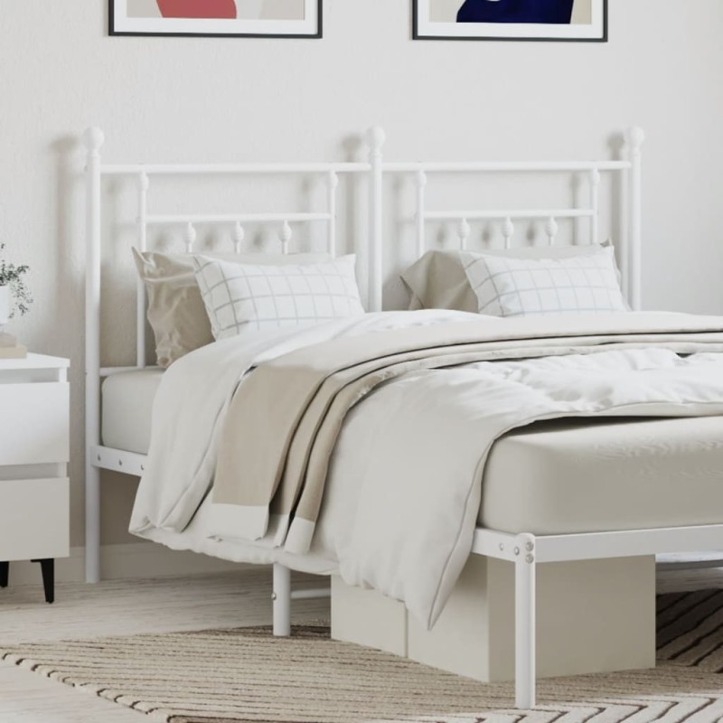 Tête de lit métal blanc 140 cm Tête de lit métal blanc 140 cm