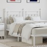 Tête de lit métal blanc 140 cm 