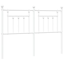 Tête de lit métal blanc 140 cm 