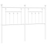 Tête de lit métal blanc 140 cm 