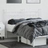 Tête de lit métal blanc 140 cm 