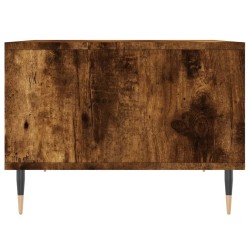 Table basse Chêne fumé 60x50x36,5 cm Bois d'ingénierie 