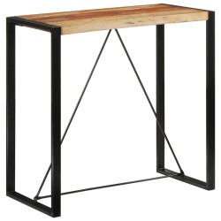 Table de bar 110x55x110 cm bois massif de récupération 