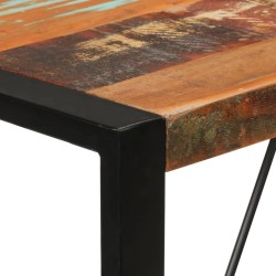 Table de bar 110x55x110 cm bois massif de récupération 