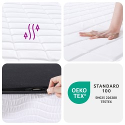 Matelas en mousse moyennement doux 200x200 cm 