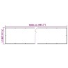 Écran d'intimité de balcon aspect pierre 1000x75 cm PVC 