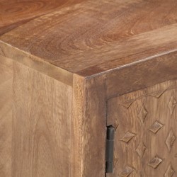 Meuble TV 138x30x46 cm Bois massif de manguier 