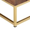 Meuble TV 138x30x46 cm Bois massif de manguier 
