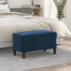Banc Bleu 70x35x41 cm Velours 