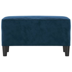 Banc Bleu 70x35x41 cm Velours 