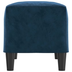 Banc Bleu 70x35x41 cm Velours 