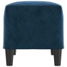 Banc Bleu 70x35x41 cm Velours 