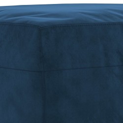 Banc Bleu 70x35x41 cm Velours 