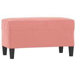 Banc Rose 70x35x41 cm Velours 