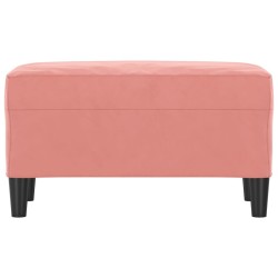 Banc Rose 70x35x41 cm Velours 