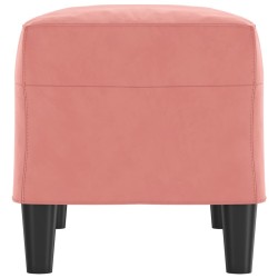 Banc Rose 70x35x41 cm Velours 