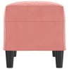 Banc Rose 70x35x41 cm Velours 