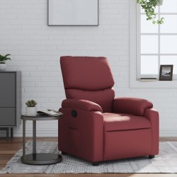 Fauteuil inclinable Rouge bordeaux Similicuir 