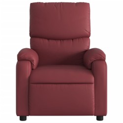 Fauteuil inclinable Rouge bordeaux Similicuir 