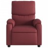 Fauteuil inclinable Rouge bordeaux Similicuir 