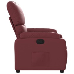 Fauteuil inclinable Rouge bordeaux Similicuir 