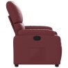 Fauteuil inclinable Rouge bordeaux Similicuir 