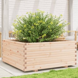 Jardinière 110x110x49,5 cm bois de pin massif 
