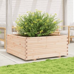 Jardinière 110x110x49,5 cm bois de pin massif 