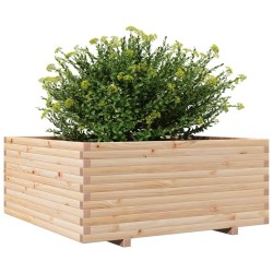 Jardinière 110x110x49,5 cm bois de pin massif 