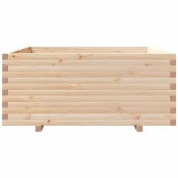 Jardinière 110x110x49,5 cm bois de pin massif 