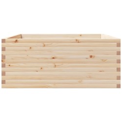 Jardinière 110x110x49,5 cm bois de pin massif 