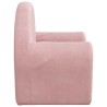 Canapé pour enfants rose peluche douce 