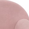 Canapé pour enfants rose peluche douce 