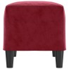 Banc Rouge bordeaux 70x35x41 cm Velours 