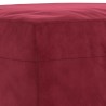 Banc Rouge bordeaux 70x35x41 cm Velours 