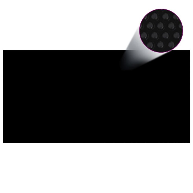 Couverture de piscine Noir 549 x 274 cm PE Couverture de piscine Noir 549 x 274 cm PE