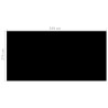 Couverture de piscine Noir 549 x 274 cm PE 