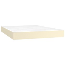 Matelas de lit à ressorts ensachés Crème 140x200x20 cm 