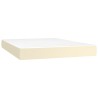 Matelas de lit à ressorts ensachés Crème 140x200x20 cm 