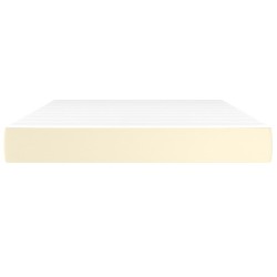 Matelas de lit à ressorts ensachés Crème 140x200x20 cm 