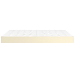 Matelas de lit à ressorts ensachés Crème 140x200x20 cm 