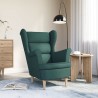 Fauteuil vert foncé 74x84x100 cm tissu 