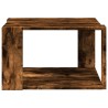 Table basse chêne fumé 51,5x51,5x30 cm bois d'ingénierie 